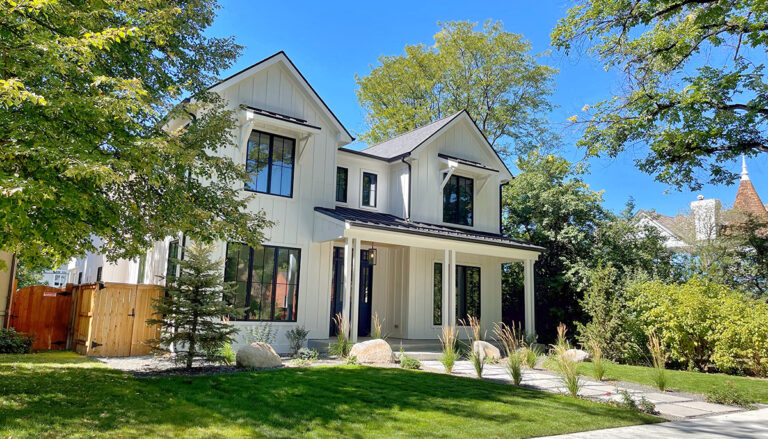 white-two-story-ext Urban Farm House